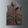Colete Esportivo de Lã Plus Size Solto Outono Inverno Sherpa Dupla Face Acolchoado Casual Versátil