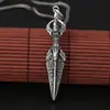 Joyería de plata de ley s925 al por mayor colgante de mortero de diamante personalidad clásica budista vintage cadena de suéter de plata tailandesa para hombre y mujer