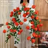 Enredadera de Rosas Artificiales Decoración de Arco de Boda Flor Falsa Enredadera de Rosas Flor de Rosa Famosa en Internet Muro de Flores de Rosas Flor de Rosa de Monet