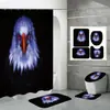 Cortina de ducha de poliéster impermeable con estampado digital de pájaros coloridos para baño, con mampara de baño, de Amazon, fabricante de fuentes e-commerce.