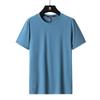 T-shirt de secagem rápida de seda de gelo para homens de verão homens de meia manga top masculino mais grande tamanho t-shirt para gordo fresco manga curta