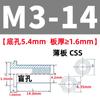 Tornillos Remachables Cónicos de Acero Inoxidable Columna de Tuerca Ciega con Estría Hexagonal Css/Csos-M3M4M5M6 Alta Resistencia