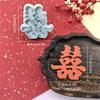 Fu Lu Shou Xi Fa Cai Decoración de Pastel Casero DIY Molde para Hornear Estampador de Resorte de Plástico Herramienta para Patrón de Pasta