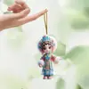 Chaveiro Pingente Plano de Acrílico Decorativo Estilo Chinês Personagem da Ópera de Pequim