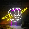 Luz de Neón con Forma de Gesto Genial, Letrero Iluminado de Pared para Bar, Sala de Juegos, Habitación de Niños, Luz Decorativa de Ambiente