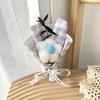 Nuevo Regalo de San Valentín de Celebridad de Internet Simulación Algodón Solapa Cinco Flores Ambiente Tanabata Ramo de una Sola Flor Regalo Creativo