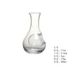 Fábrica Qixian estoque vidro de cristal de gelo para vinho pote de saquê japonês dispensador de vinho pote enrolado para garrafa de vinho