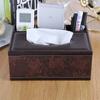 Caja de pañuelos de cuero para el hogar, sala de estar, dormitorio, hotel, caja de servilletas, control remoto, caja de papel, regalo, publicidad, logotipo
