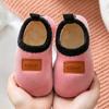 Calcetines de Piso de Invierno para Niños con Suela de Zapato Forro Polar Engrosado Antideslizante Suela Suave Calcetines de Zapato para Bebés Niños y Niñas