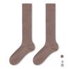 Calcetines para mujer, de todo tipo, blancos y negros, por encima de la rodilla, bajos, apilados, de color liso, para primavera y verano, estilo japonés, para primavera y otoño.