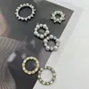 Nuevo estilo anillo pequeño estilo fragante joyería diamante perla aleación accesorios de temperamento pendientes vintage accesorios para el cabello materiales hechos a mano