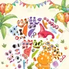 Et008 Pegatinas Decorativas de Dinosaurios de Dibujos Animados Transfronterizas Pegatinas DIY Pegatinas de Rompecabezas Navideño Pegatinas de Dibujos Animados