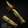 Mercadoria do Jogo Delta Force: Mesmo Modelo da Arma Faca Borboleta Lâmina Sombria do Jogo, Modelo Dobrável de Liga de Zinco, Não Afiado