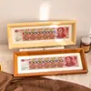 Criativo Porta-Retrato de Mesa de 10 Bilhões de RMB com Múltiplos Ornamentos de Sorte e Fortuna Chinesa de Madeira Sólida Decoração de Casa