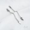 Cadena de cola de acero de titanio que no se desvanece Seiko acero inoxidable cadena extendida diy hecho a mano pulsera collar joyería más accesorios de cadena larga
