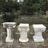 Adereços de estrada de casamento de estilo europeu ao ar livre coluna quadrada de gesso romana suporte de flores base de vaso de flores ornamentos decorativos de chão