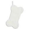 Calcetines de hueso de Navidad tejidos transfronterizos calcetines de Navidad lindos creativos decoraciones de árbol de Navidad bolsa de regalo