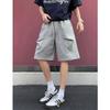 Pantalones Cortos de Tela Pesada 350 para Hombre Verano Casual Sueltos Deportivos Versátiles Americanos Rectos de Pierna Ancha