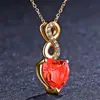Collar con forma de corazón de 8 caracteres hueco diamante amor moda europea y americana nueva cadena para la clavícula todo-partido nicho collar de alta gama
