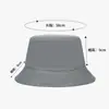 Sombrero de Sol para Exteriores de Primavera y Otoño para Mujer, Sombrero de Pescador Simple de Color Sólido Estilo Coreano, Sombrero de Cubo Versátil Casual para Hombre