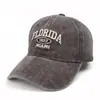 Gorra de Béisbol Lavada Vintage Americana Bordada con Letras para Hombre Transfronteriza Cuatro Estaciones Moda Casual Gorra Protectora Solar para Mujer