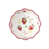 Vajilla Japonesa Cerámica Bol para Ensalada de Frutas Venta al por Mayor Lindo Bol Ins Bol Creativo de Encaje Bol para Pasta Personalizado Bol para Arroz