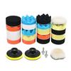 Disco de Esponja para Pulir y Encerar Cuidado de la Belleza del Coche Transfronterizo de 3 Pulgadas Set de 22 Piezas Kit de Encerado Rueda de Esponja para Máquina Pulidora