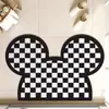 Alfombrilla de baño de ratón de dibujos animados, resistente a la suciedad y fácil de cuidar, de tierra de diatomeas, antideslizante, para el hogar, inodoro, puerta del baño