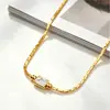 Nueva Cadena de Acero Inoxidable con Circonita de Moda Transfronteriza de Lujo Ligero Lele Jewelry para Mujeres, Elegante Estilo Francés, Popular en Europa y América