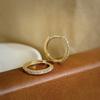 Aretes de plata esterlina S925 de aguja de una fila de diamantes para mujer Corea del Sur coreano borla diamante moda todo fósforo suministro de joyería para la oreja
