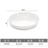 Vajilla de Melamina Plato Blanco Plato Redondo de Plástico para Cena Plato para Ensalada Plato para Salteado Cuadrado Comercial Mismo Estilo de Hotel