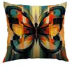 Líneas Geométricas Diarias y Gráficos de Mariposas Transfronterizo Amazon Fabricante Directo de Fundas de Almohada Venta Directa Personalizable al Por Mayor