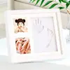 Porta-Retrato de Pegada de Bebê Transfronteiriço Amazon Porta-Retrato Comemorativo de Pata e Pegada de Pet Pendurado na Parede Mesa Porta-Retrato de Bebê Feito à Mão