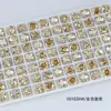 Dongzhou Nuevo Corte Rosa Diamante Octagonal con Puntas Joyería Pendientes Accesorios Nuevo Diamante de Vidrio Destello Taladro para Uñas