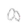 [Serie Mobius] anillo de pareja de corazón abierto anillo popular moderno temperamento regalo para amigo