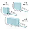 Bolsa de maquillaje de viaje, bolsa de cubo de azúcar de silicona, impermeable, portátil, organizador mini de artículos de tocador y cosméticos, bolsa cuadrada para joyas para uso en exteriores