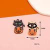 Fanático genial de Halloween, accesorios de aleación DIY, festival europeo y americano, festival de fantasmas, calavera, calabaza, llavero, colgante, collar, colgante