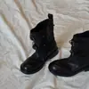 2026 Modelo Nuevo Hebilla de Cinturón Tacón Grueso Cómodo Moda de Nicho Botines Estilo Británico Retro Punta Redonda Elegante Botas de Moda
