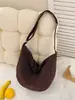 Bolsa de Nylon de Grande Capacidade Transfronteiriça para Mulheres Verão 2025 Nova Bolsa de Ombro Transversal Casual de Nicho Bolsa Dumpling para Trabalho