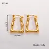 Pendientes Geométricos de Acero Inoxidable en Forma de U para Mujer Pendientes Largos de Moda Versátiles Venta Caliente Transfronteriza Venta Directa de Fábrica