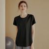 Ropa de Fitness Adelgazante Ajustada para Mujer, Tops Deportivos Elásticos de Manga Corta, Camisetas de Secado Rápido, Ropa para Correr Yoga, Moderna