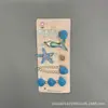 Grampo de Cabelo Estrela do Mar com Concha Pérola do Oceano Grampo para Franja de Menina Clip Lateral Fofo Coreia do Sul Acessórios de Cabelo