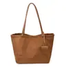 Bolsa Tote Retrô de Grande Capacidade para Mulheres 2025 Inverno Nova Tendência Moda Versátil Estilo Nicho Bolsa de Ombro Único Axila