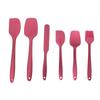 Raspador de silicone conjunto de 6 peças de espátula de silicone de grau alimentício pincel de óleo cor silicone resistente a alta temperatura raspador de pincel de churrasco de silicone atacado