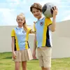 Trajes de Uniforme Escolar de Manga Corta de Verano para Estudiantes de Primaria y Secundaria, Uniformes de Jardín de Infancia, Uniformes de Clase de Deportes para Hombres y Mujeres, Uniformes para Actuaciones del Día del Niño