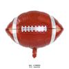 Globo redondo de 18 pulgadas de aluminio con diseño de película de fútbol, baloncesto, voleibol, fiesta, escena de bebé, globo de helio