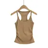 Camisola interior pequeña Design Sense para mujer, ropa exterior blanca de verano, estilo Spice Girls, ajustada, sin mangas, adelgazante, moderna