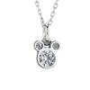 Zhenrong Amazon deseo gran oferta Mickey Mouse flash diamante circón colgante collar de cadena de clavícula para mujeres europeas y americanas
