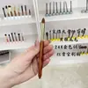 Pincel Detalle Cónico de Pelo de Cola de Lobo Amarillo para Debajo de los Ojos y Detalles de Delineador, Iluminando las Comisuras Internas de los Ojos y Difuminando las Bolsas Lagrimales, Pincel de Maquillaje Cangzhou