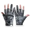 Guantes Especiales para Pesca, Protección Solar, Antideslizantes, No se Pegan al Cebo, Anti-Espinas, de Dos y Tres Dedos para Ciclismo, Estilo Delgado de Verano para Hombres y Mujeres